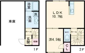GARAGE HOUSE AIKAWA（ガレージハウスアイカワ）(B棟)の間取り画像