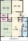 UR 泉南一丘団地 50棟の間取り画像