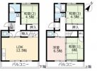 UR 泉南一丘 団地 60号の間取り画像