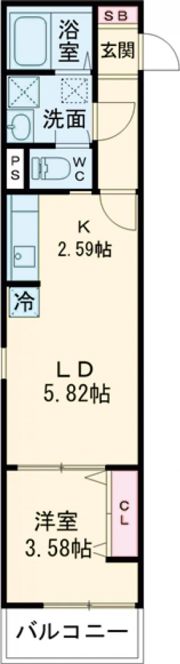 F+style藤井寺林2号館の間取り画像