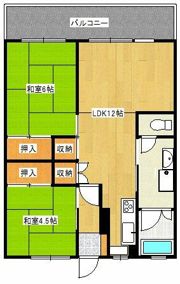 フロンティア西諫早1号棟の間取り画像