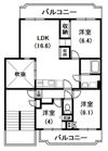 厚木国際飯山レジデンスC棟の間取り画像