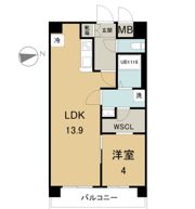 GLAN AREZ HAGIWARAの間取り画像