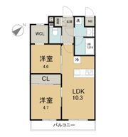 GLAN AREZ HAGIWARAの間取り画像