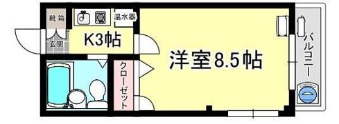 ムトーハイツの間取り画像