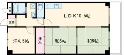 サンライフ牧野の間取り画像