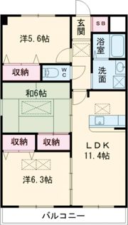 ルネス光の間取り画像