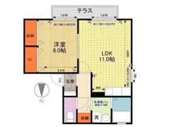 みのしま荘の間取り画像