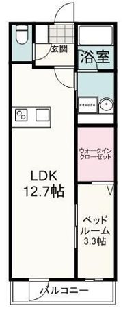 ルシェル東静岡の間取り画像