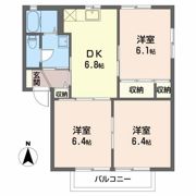 ディアスソレアードAの間取り画像