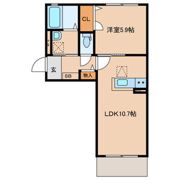 クラヴィエ三萩野Fの間取り画像