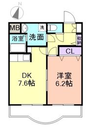 メゾン紀三井寺Ⅱの間取り画像