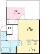 ラシーネわかみやの間取り画像