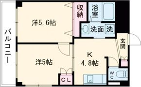シャンポール水前寺の間取り画像