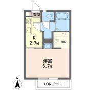 パークサイド高田 Bの間取り画像