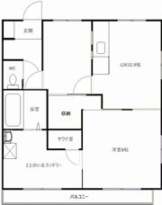 アーデン宮脇 Aの間取り画像