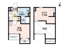 メゾンブラン北野田の間取り画像