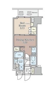 クレストコート堂島の間取り画像