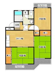 小野カメラ年見コーポの間取り画像