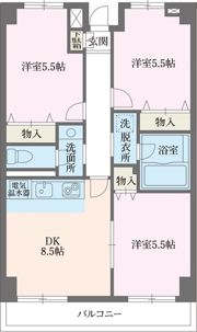 スカイコートの間取り画像