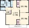 メゾン大石 A棟の間取り画像
