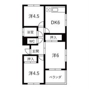 ホワイトコート米津の間取り画像