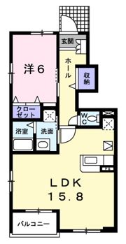 トリノ フルートBの間取り画像
