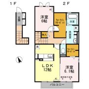 クレア Bの間取り画像