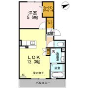 サニーホームズ A棟の間取り画像