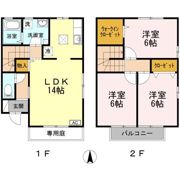 ローズコート B棟の間取り画像