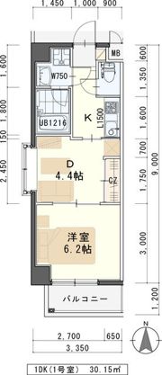 マスダビルの間取り画像