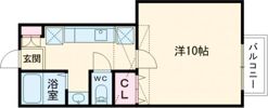 エルマーノ愛子中央1の間取り画像