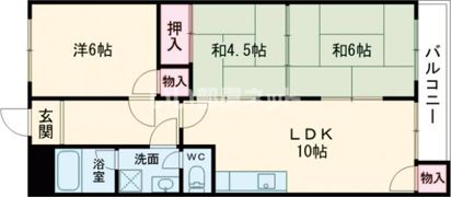 サンローズマンションの間取り画像