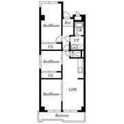 里水マンションAの間取り画像