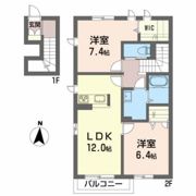 フレア中野Ⅵの間取り画像