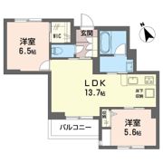 FIRST SCENE Ⅴ番館の間取り画像