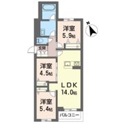 エムメゾンの間取り画像