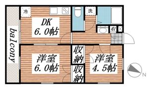 サニーヴィラⅡの間取り画像