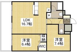 フラットリア春日の間取り画像