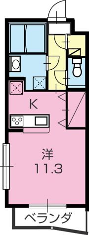 ぱ～くたうんルナ Ⅳの間取り画像