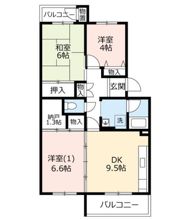 UR 泉南一丘団地 55棟の間取り画像