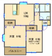 サンリヴァーハイツA・Bの間取り画像