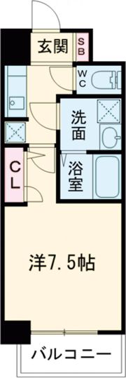S-RESIDENCE堺浜寺broadの間取り画像