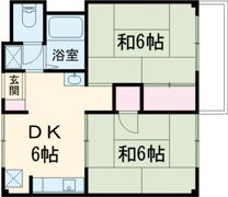 サンライズ下開の間取り画像