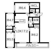 ゼスティ山の手の間取り画像