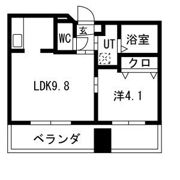 ビュークレスト佐賀駅前の間取り画像