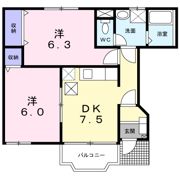 ハイツ萩山の間取り画像