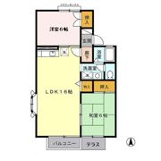 グリーンパラシオン Ⅱの間取り画像