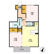 イーズフィールド Bの間取り画像