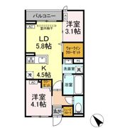 (仮)D-ROOM白鳥4丁目の間取り画像